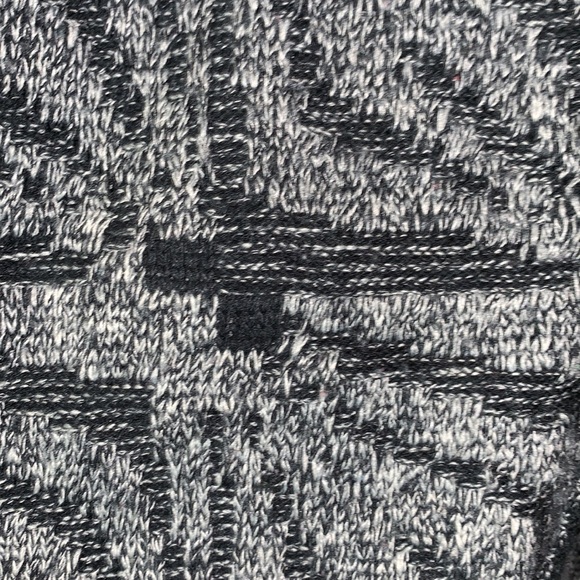 VINTAGE Michael Gerard drop sleeve chunky grey cardigan sweater Sz L grandpa - Picture 15 of 16